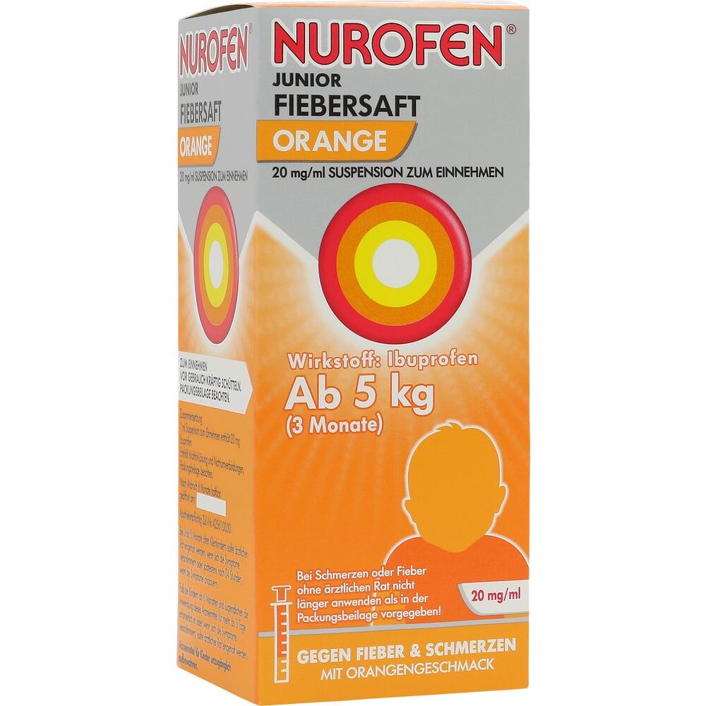 Kaufen Sie Nurofen Junior Fiebersaft Orange 20 mg / ml, pzn 16205709