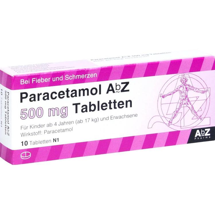 Paracetamol Abz 500mg Tabletten Tabletten 10 St. bei onfy.de kaufen