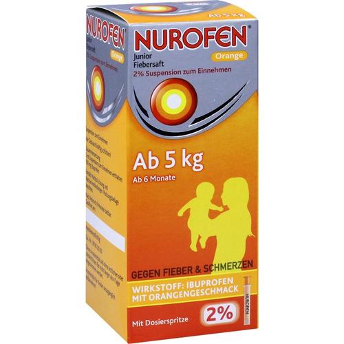 Kaufen Sie Nurofen Junior Fiebersaft Orange 2, pzn 06789425 auf onfy.de
