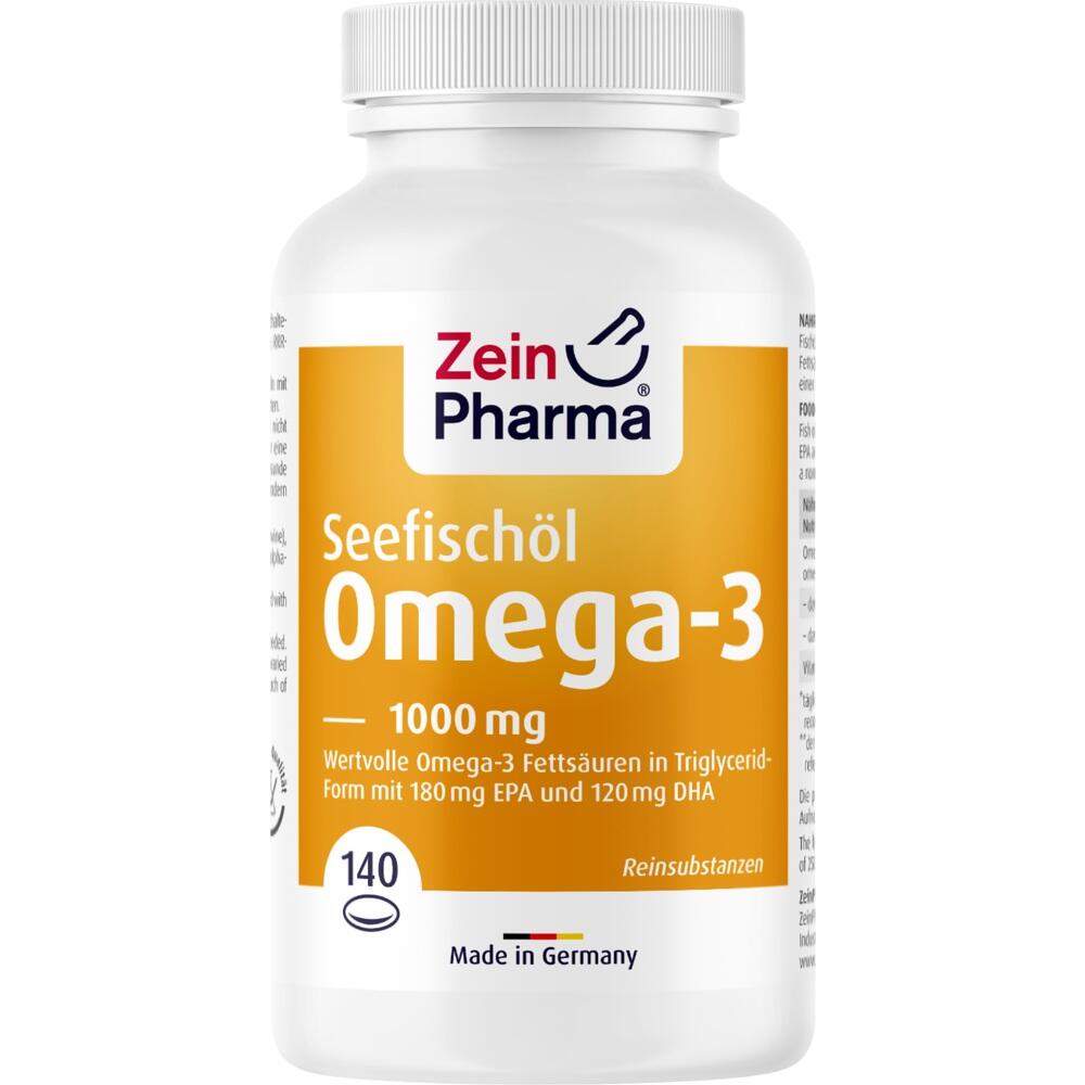 Omega 3 1000 mg Seefischöl Softgelkapseln Hochdo Kapseln 140 St. bei